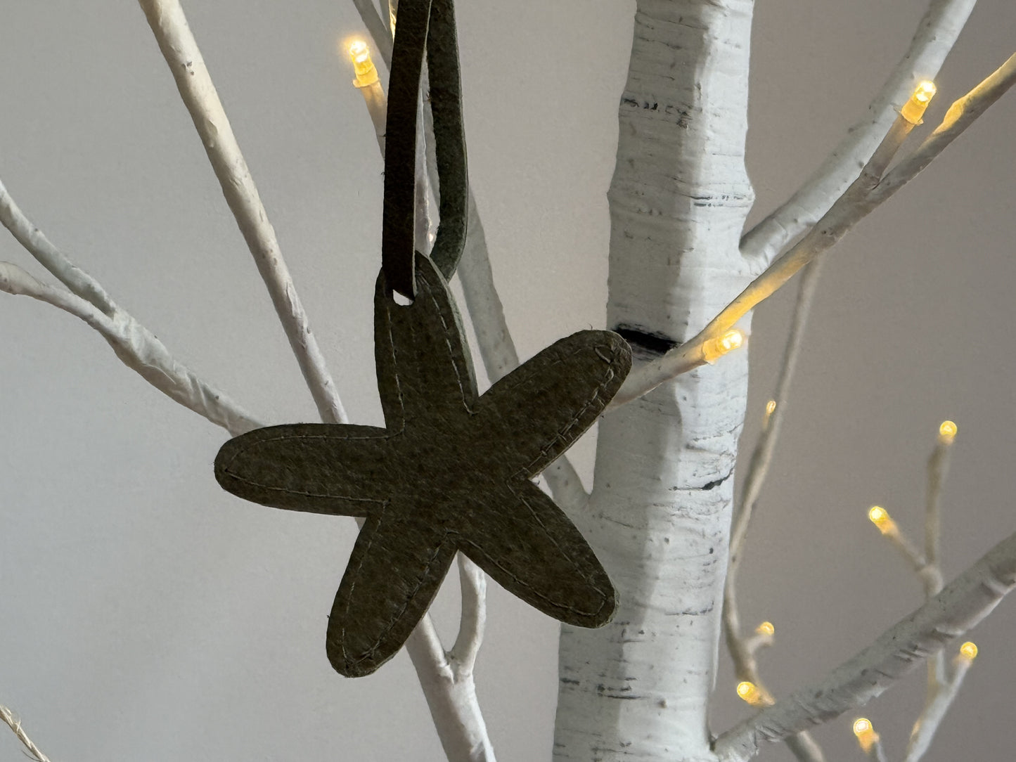 Leather Starfish Ornament