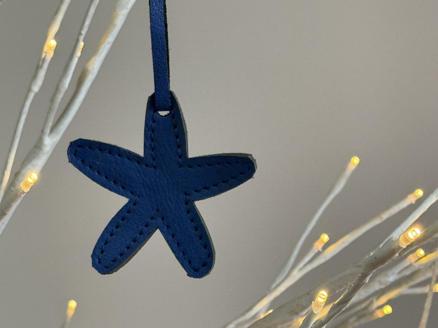 Leather Starfish Ornament