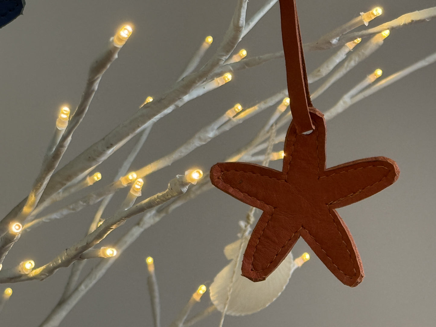 Leather Starfish Ornament