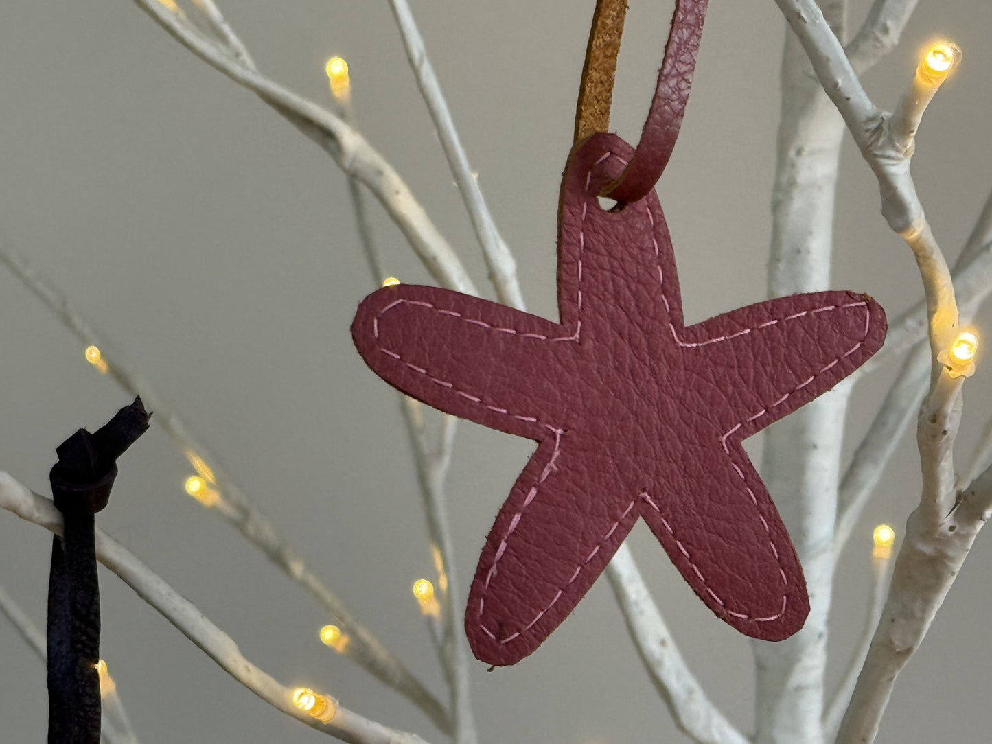 Leather Starfish Ornament