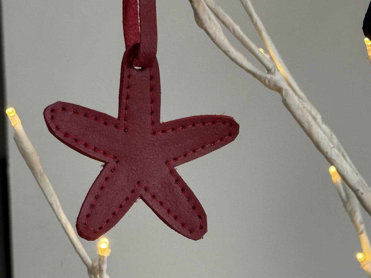 Leather Starfish Ornament