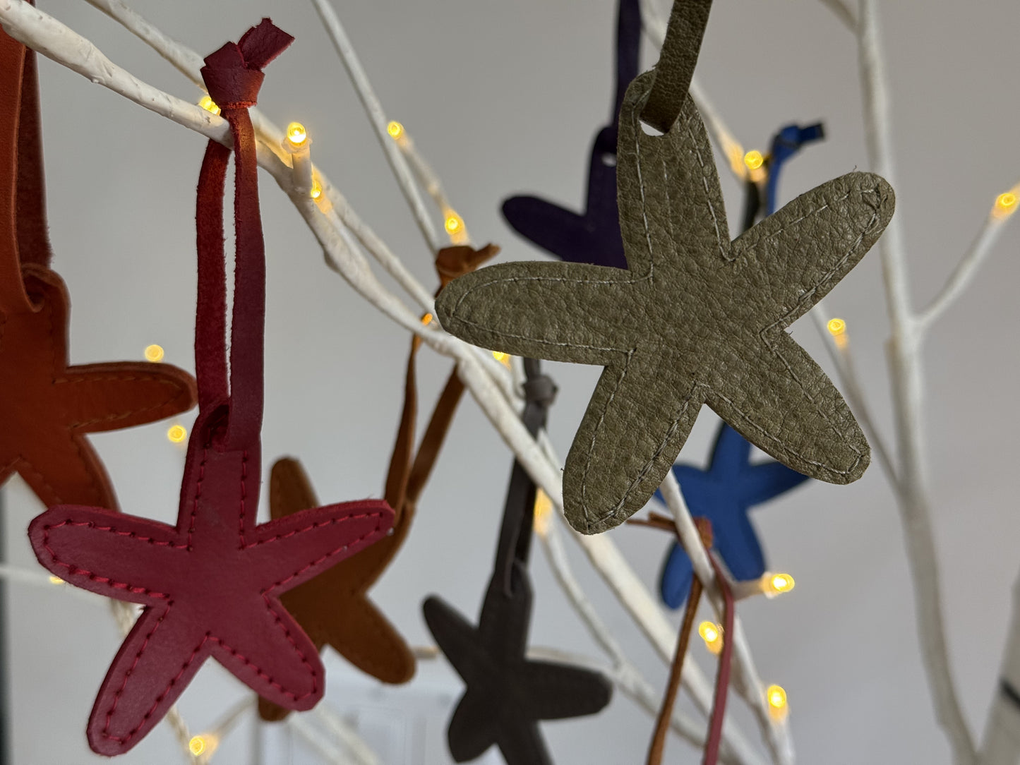 Leather Starfish Ornament